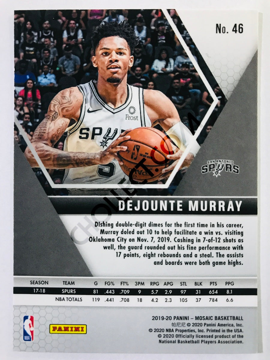 Dejounte Murray - San Antonio Spurs 2019-20 Panini Mosaic #46