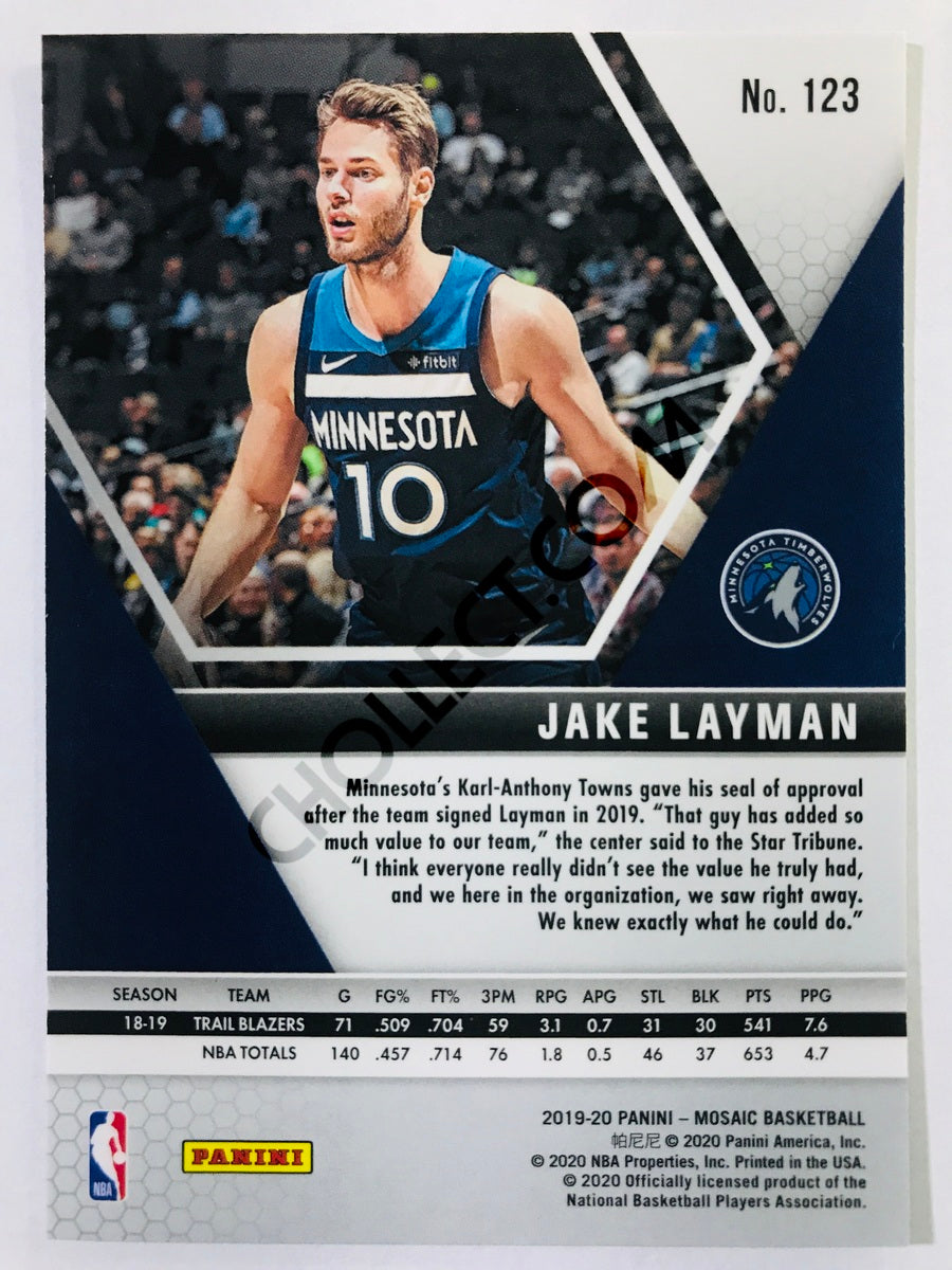 Jake Layman - Minnesota Timberwolves 2019-20 Panini Mosaic #123