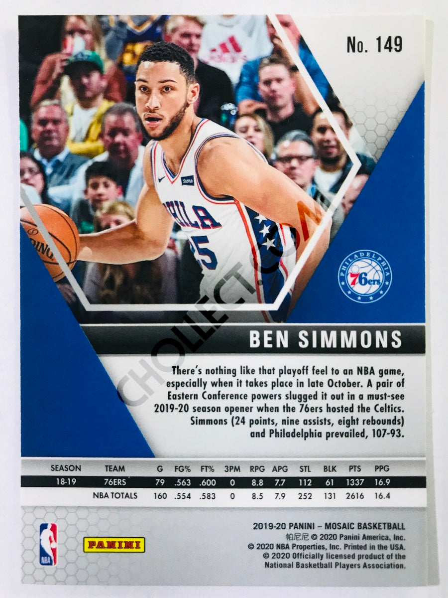 Ben Simmons - Philadelphia 76ers 2019-20 Panini Mosaic #149