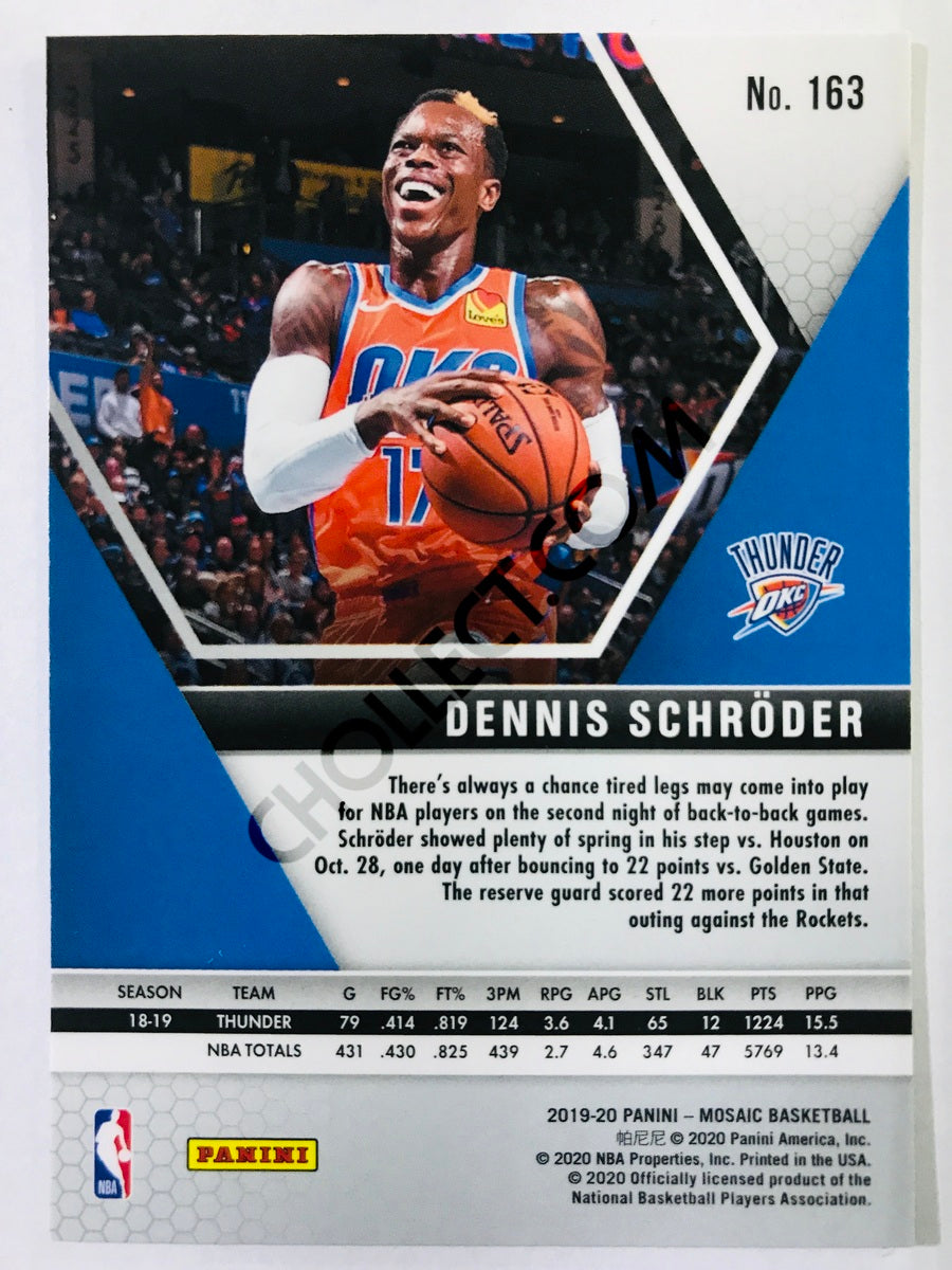 Dennis Schröder - Oklahoma City Thunder 2019-20 Panini Mosaic #163