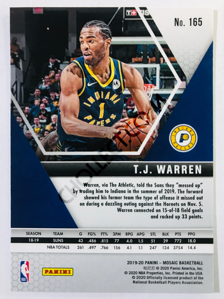 T.J. Warren - Indiana Pacers 2019-20 Panini Mosaic #165