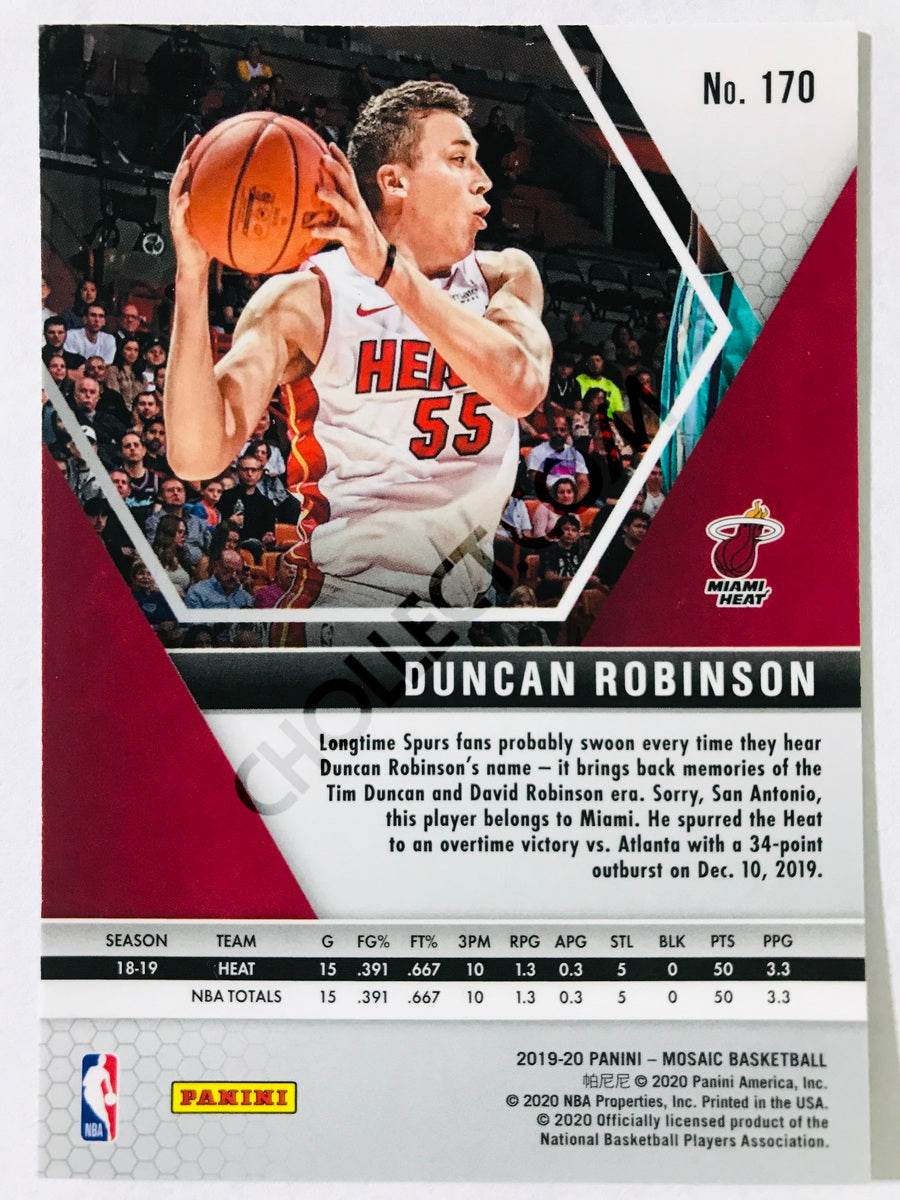 Duncan Robinson - Miami Heat 2019-20 Panini Mosaic #170