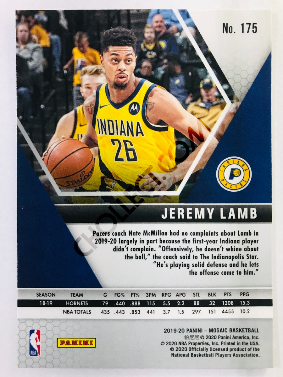 Jeremy Lamb - Indiana Pacers 2019-20 Panini Mosaic #175