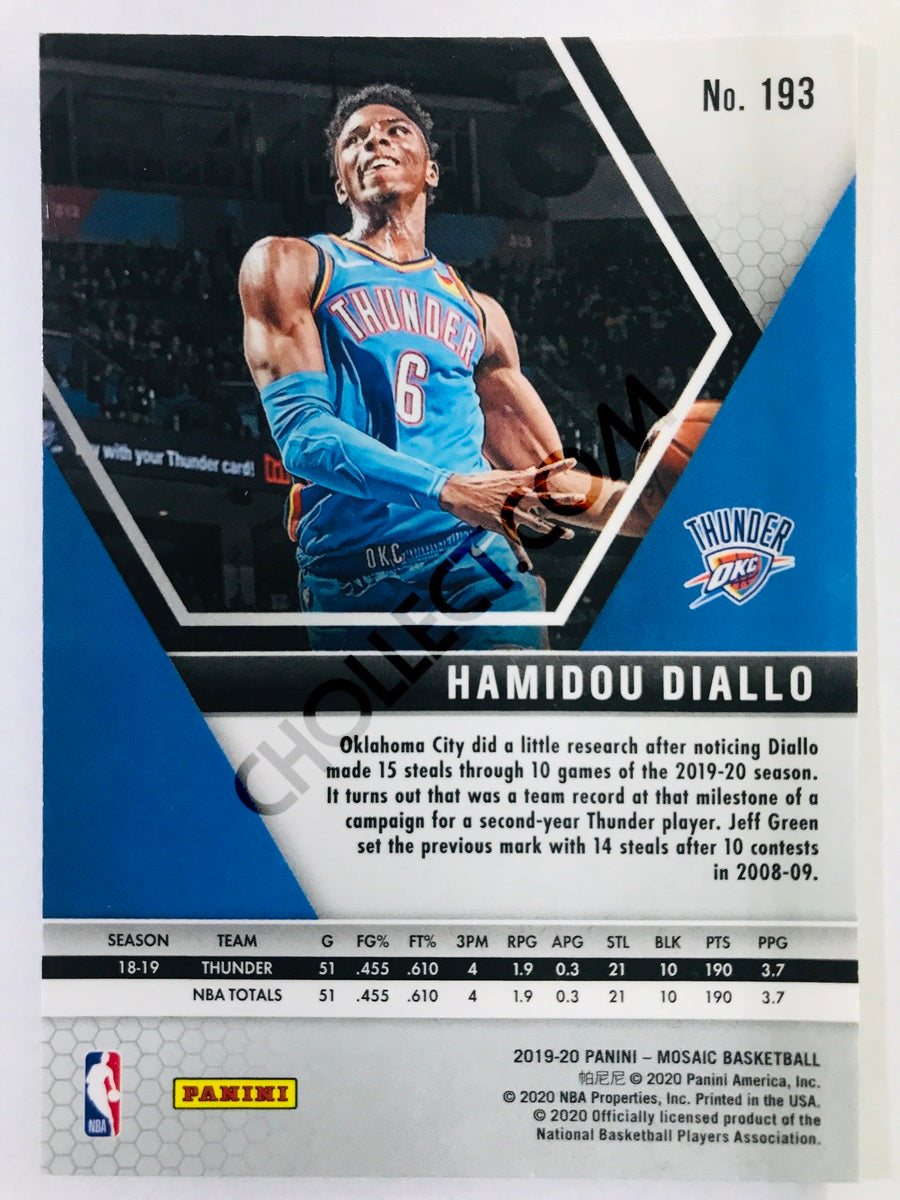 Hamidou Diallo - Oklahoma City Thunder 2019-20 Panini Mosaic #193