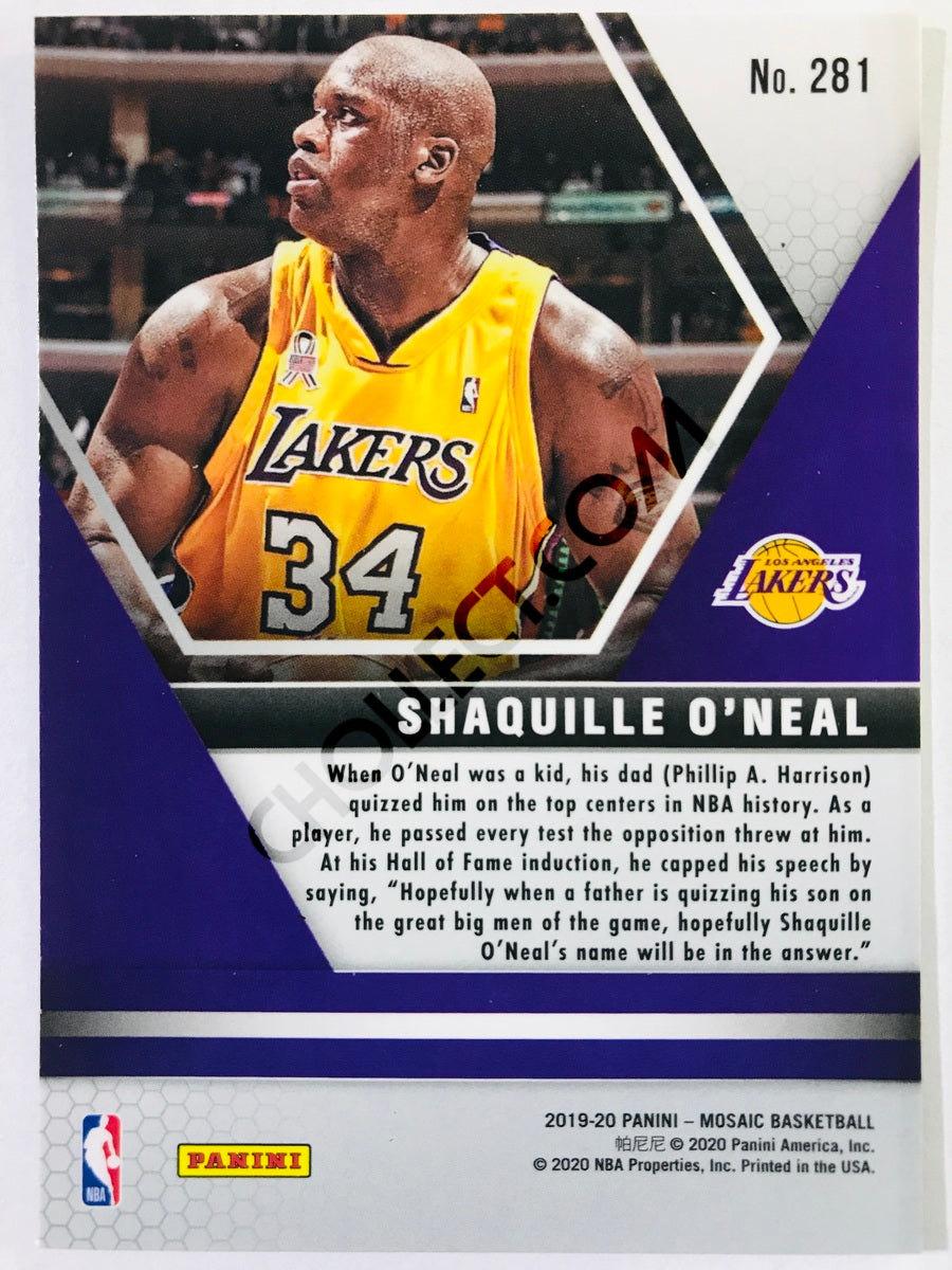 Shaquille O'Neal - Los Angeles Lakers 2019-20 Panini Mosaic Hall of Fame #281