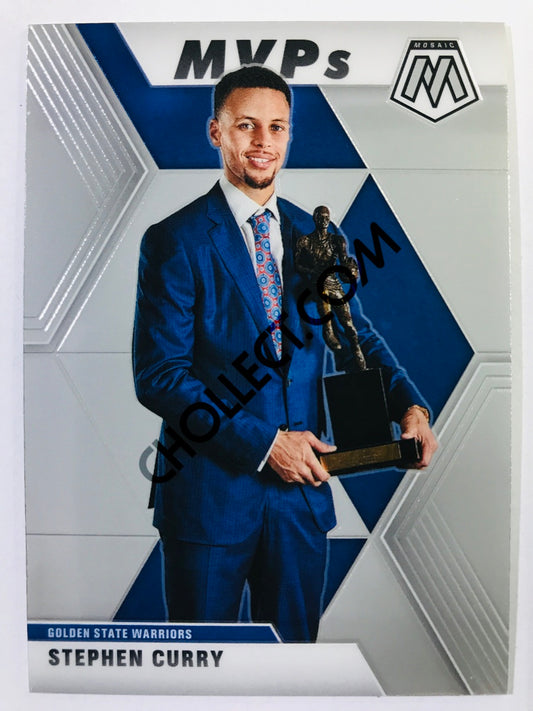 Stephen Curry - Golden State Warriors 2019-20 Panini Mosaic MVPs #299