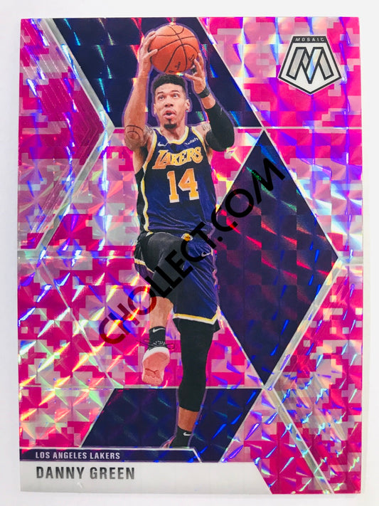 Danny Green - Los Angeles Lakers 2019-20 Panini Mosaic Pink Camo Parallel #38