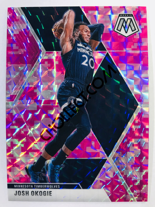 Josh Okogie - Minnesota Timberwolves 2019-20 Panini Mosaic Pink Camo Parallel #113