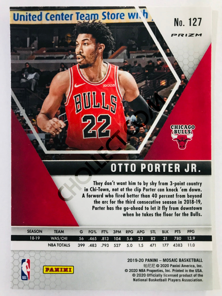 Otto Porter Jr. - Chicago Bulls 2019-20 Panini Mosaic Pink Camo Parallel #127