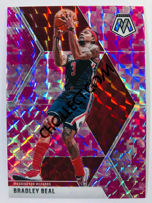 Bradley Beal - Washington Wizards 2019-20 Panini Mosaic Pink Camo Parallel #132