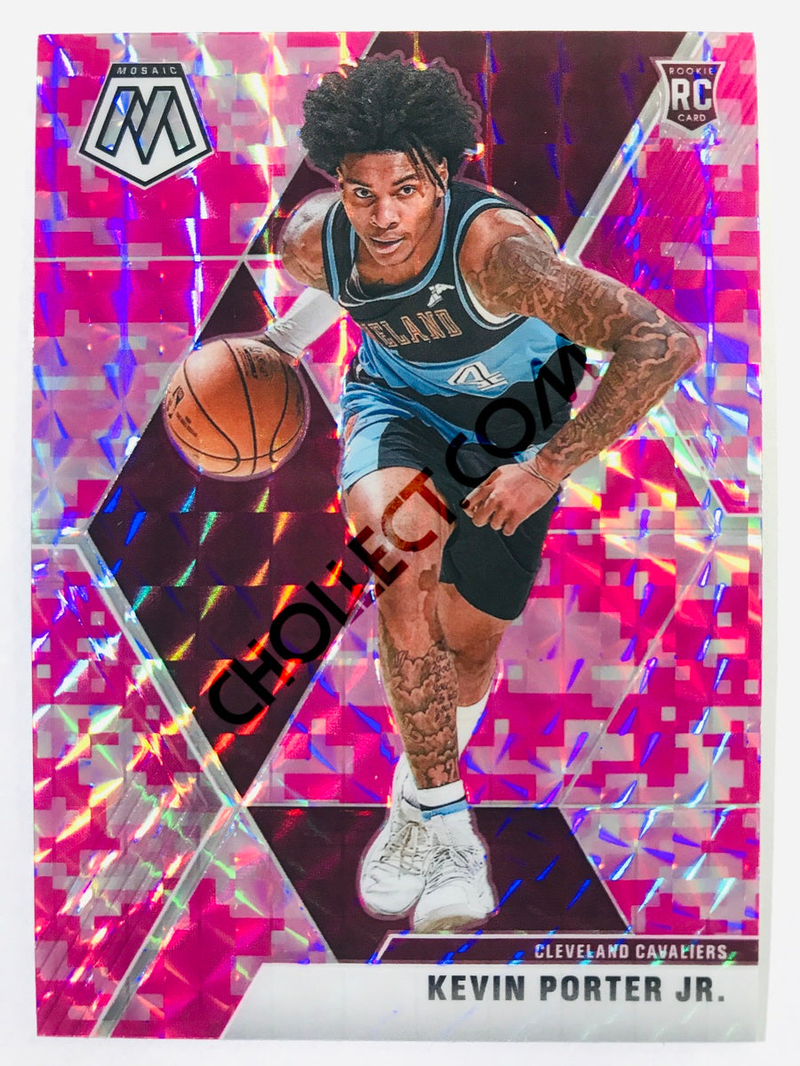 Kevin Porter Jr. - Cleveland Cavaliers 2019-20 Panini Mosaic RC Rookie Pink Camo Parallel #248