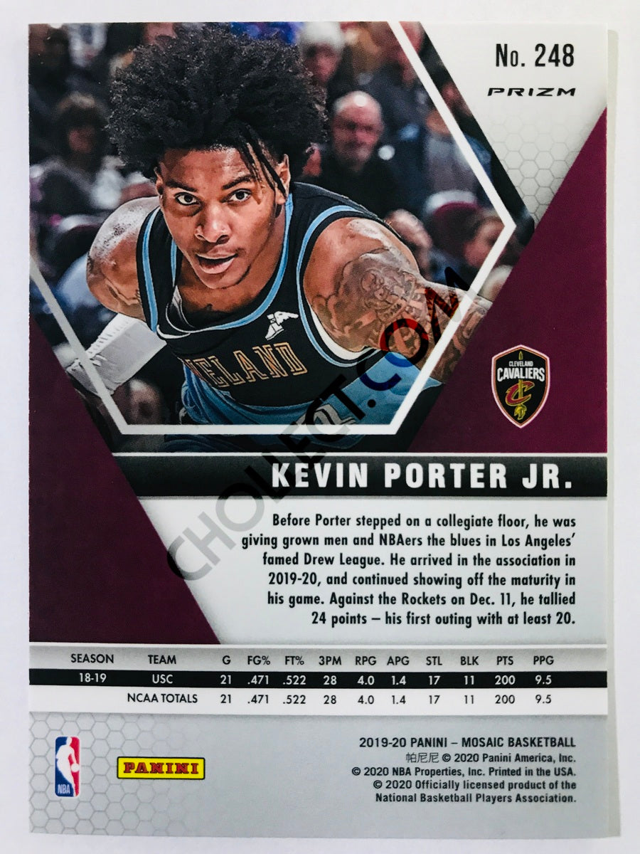 Kevin Porter Jr. - Cleveland Cavaliers 2019-20 Panini Mosaic RC Rookie Pink Camo Parallel #248