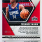 Terance Mann - Los Angeles Clippers 2019-20 Panini Mosaic RC Rookie #246 Blue Fluorescent Parallel /15