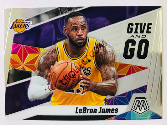 LeBron James - Los Angeles Lakers 2019-20 Panini Mosaic Give And Go Insert #2