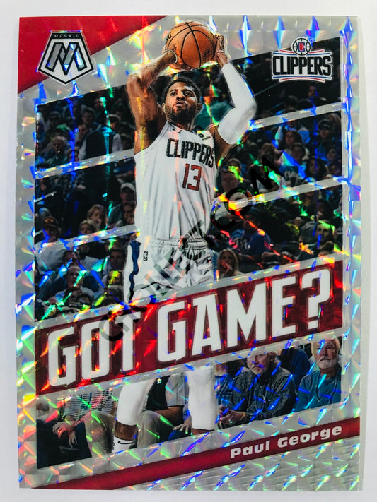 Paul George - Los Angeles Clippers 2019-20 Panini Mosaic Got Game? Mosaic Insert Parallel #3