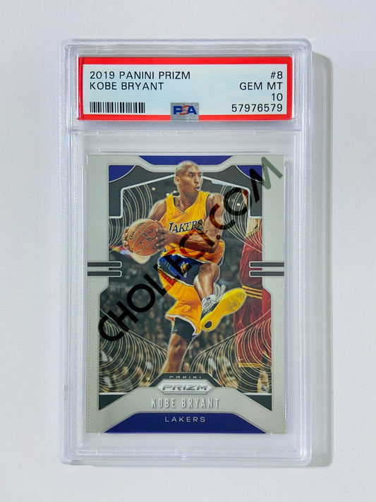 Kobe Bryant – Los Angeles Lakers 2019-20 Panini Prizm #8 [PSA 10] SN: 57976579