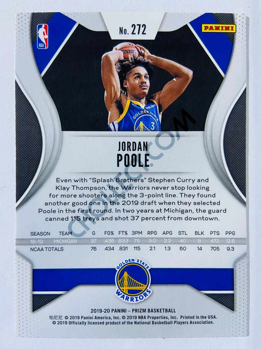 Jordan Poole - Golden State Warriors 2019-20 Panini Prizm RC Rookie #272