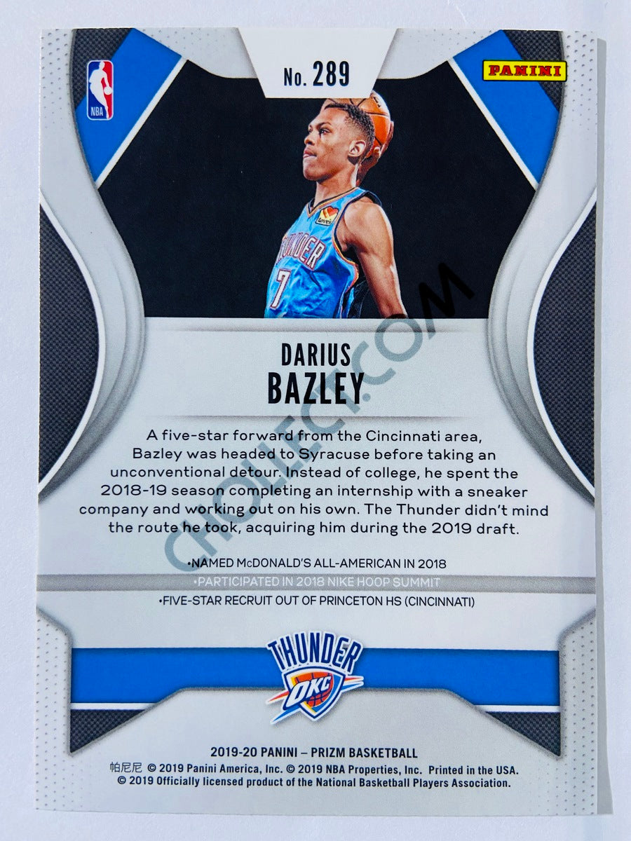 Darius Bazley - Oklahoma City Thunder 2019-20 Panini Prizm RC Rookie #289