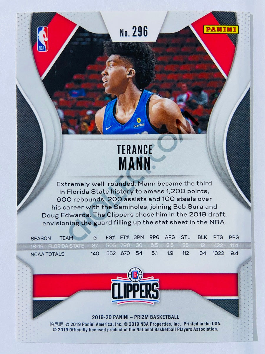 Terance Mann - Los Angeles Clippers 2019-20 Panini Prizm RC Rookie #296