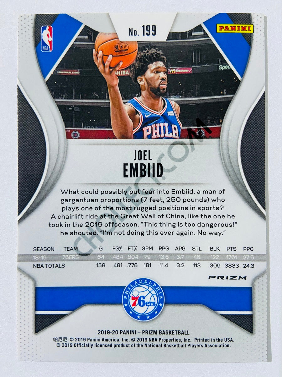 Joel Embiid - Philadelphia 76ers 2019-20 Panini Prizm Silver Parallel #199