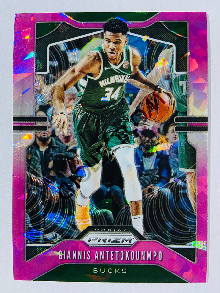 Giannis Antetokounmpo - Milwaukee Bucks 2019-20 Panini Prizm Pink Ice Parallel #152