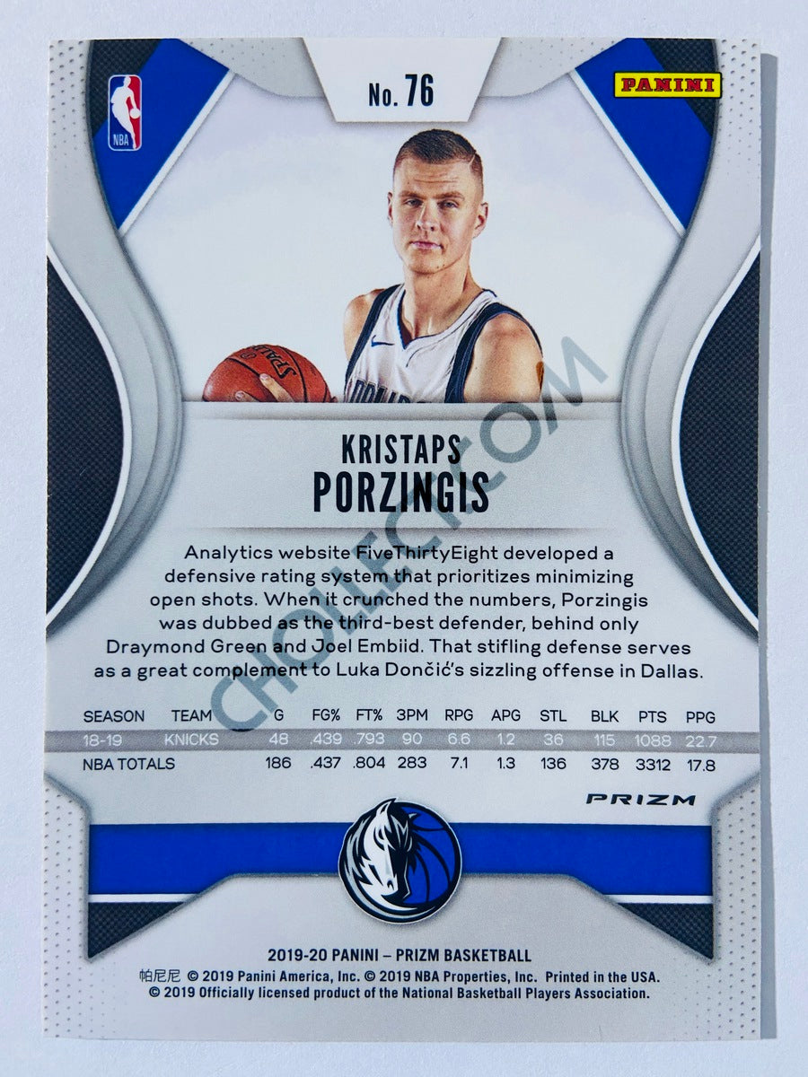 Kristaps Porzingis - Dallas Mavericks 2019-20 Panini Prizm Ruby Wave Parallel #76