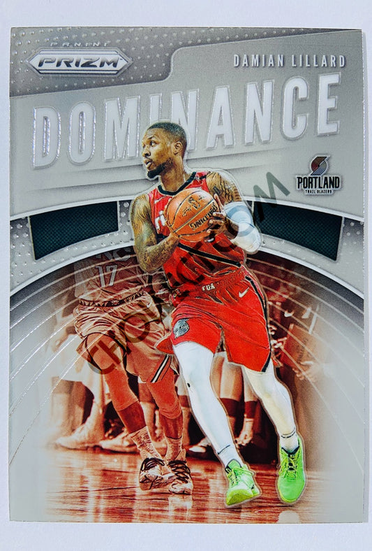 Damian Lillard – Portland Trail Blazers 2019-20 Panini Prizm Dominance Insert #6