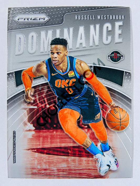 Russell Westbrook - Houston Rockets 2019-20 Panini Prizm Dominance Insert #23