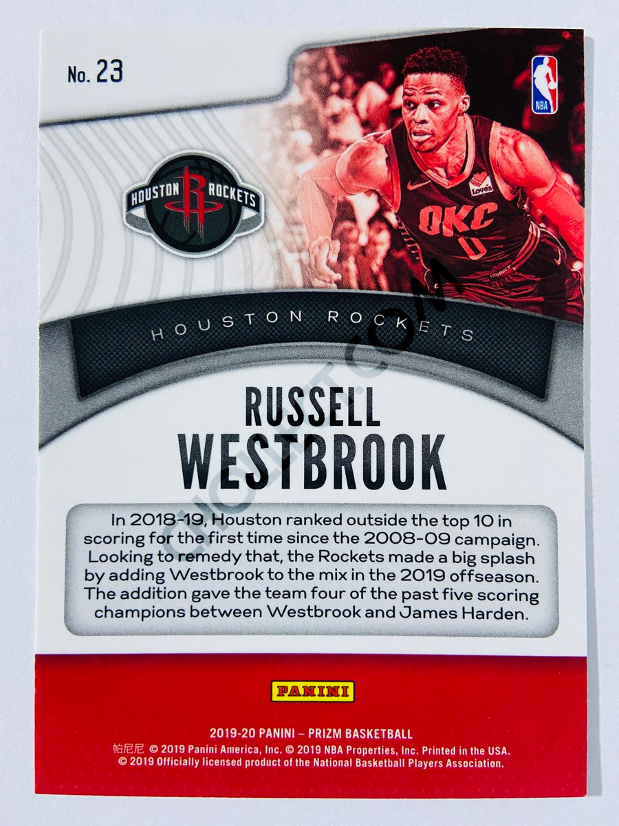 Russell Westbrook - Houston Rockets 2019-20 Panini Prizm Dominance Insert #23