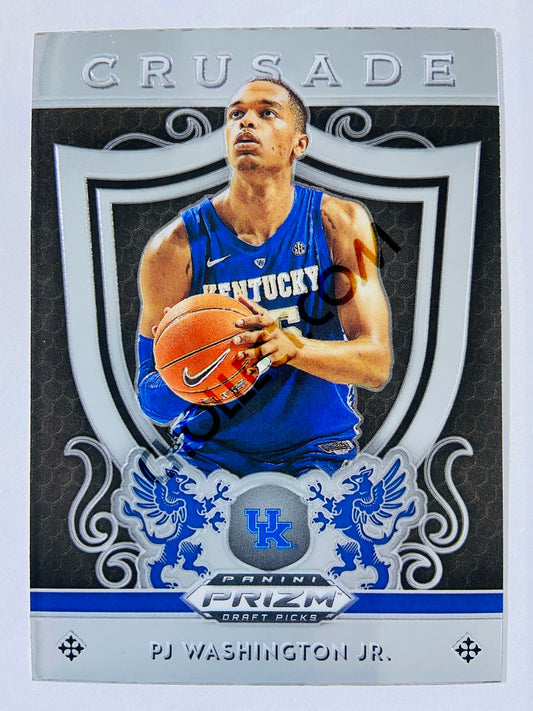 PJ Washington Jr. - University of Kentucky 2019-20 Panini Prizm Draft Picks Crusade Rookie #95