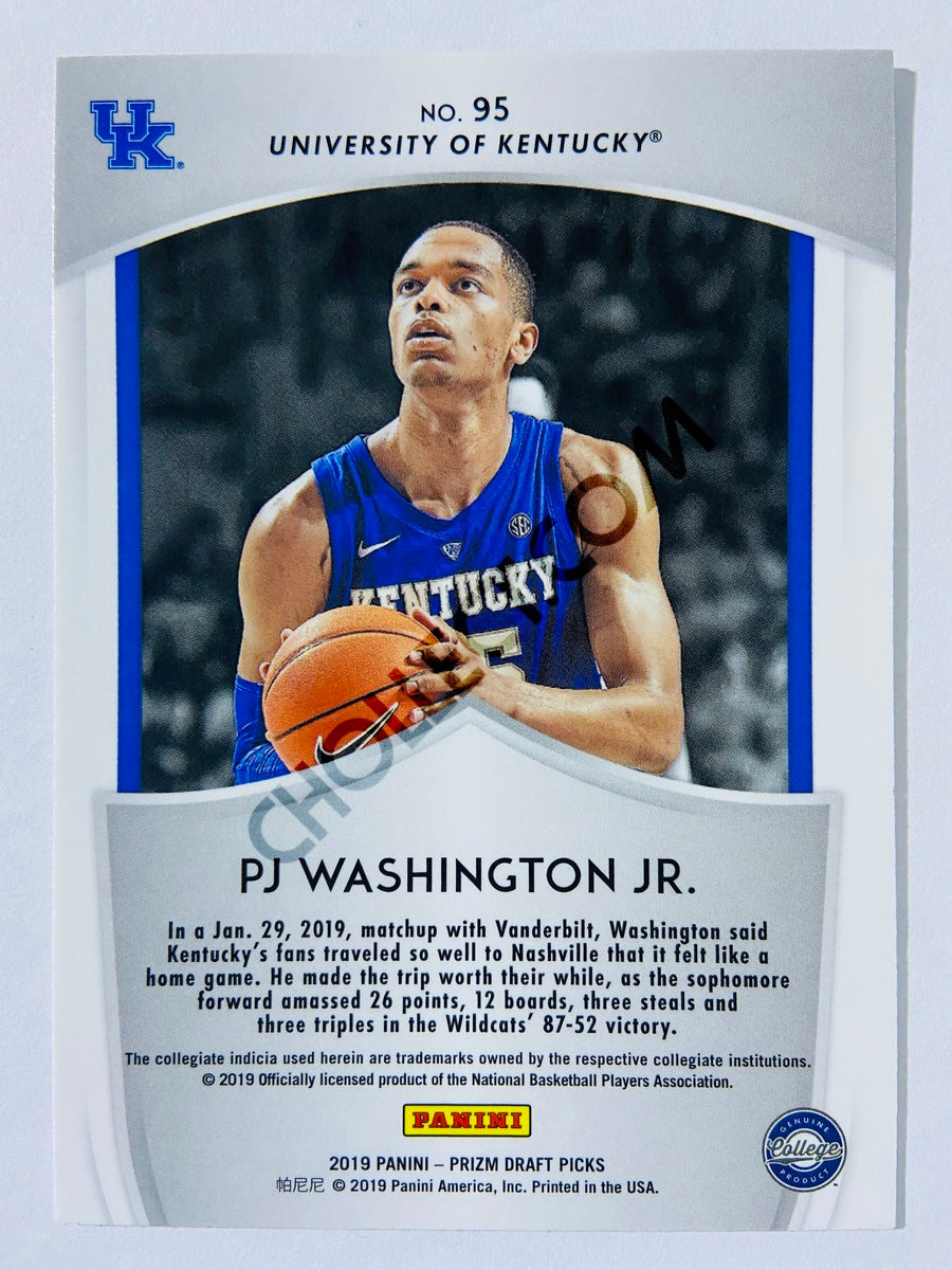 PJ Washington Jr. - University of Kentucky 2019-20 Panini Prizm Draft Picks Crusade Rookie #95