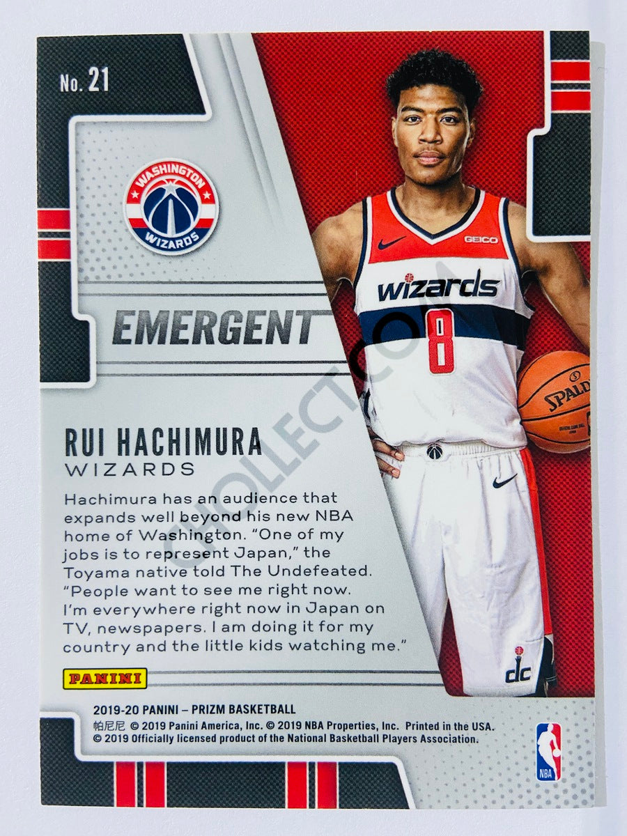 Rui Hachimura - Washington Wizards 2019-20 Panini Prizm Emergent Rookie #21