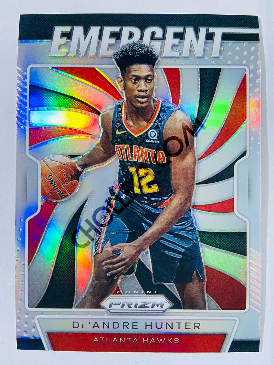 De'Andre Hunter - Atlanta Hawks 2019-20 Panini Prizm Emergent Silver Parallel RC Rookie #9