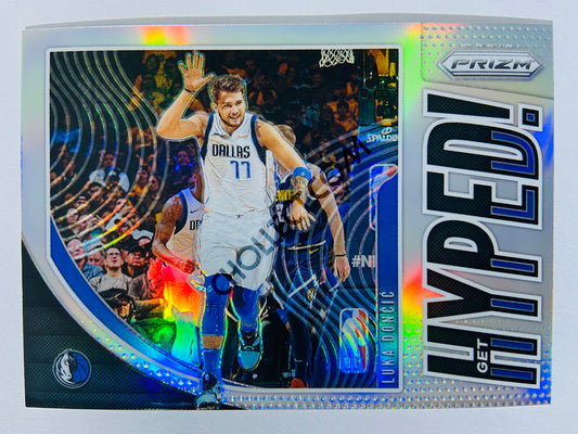 Luka Doncic - Dallas Mavericks 2019-20 Panini Prizm Get Hyped! Silver Parallel #6