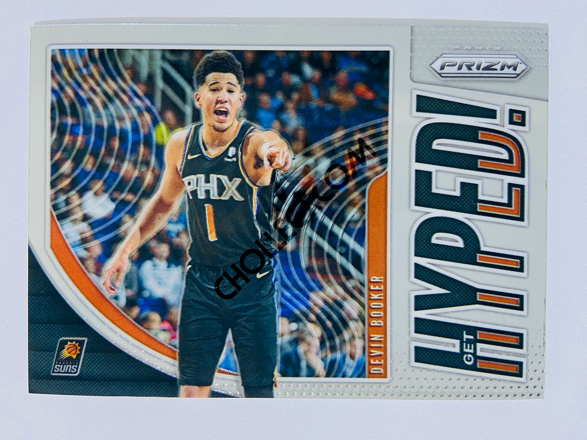 Devin Booker – Phoenix Suns 2019-20 Panini Prizm Hyped! Insert #7