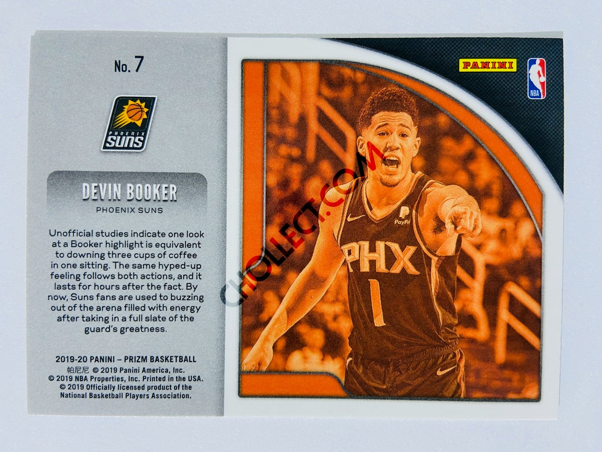 Devin Booker – Phoenix Suns 2019-20 Panini Prizm Hyped! Insert #7