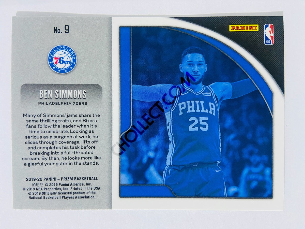 Ben Simmons – Philadelphia 76ers 2019-20 Panini Prizm Hyped! Insert #9