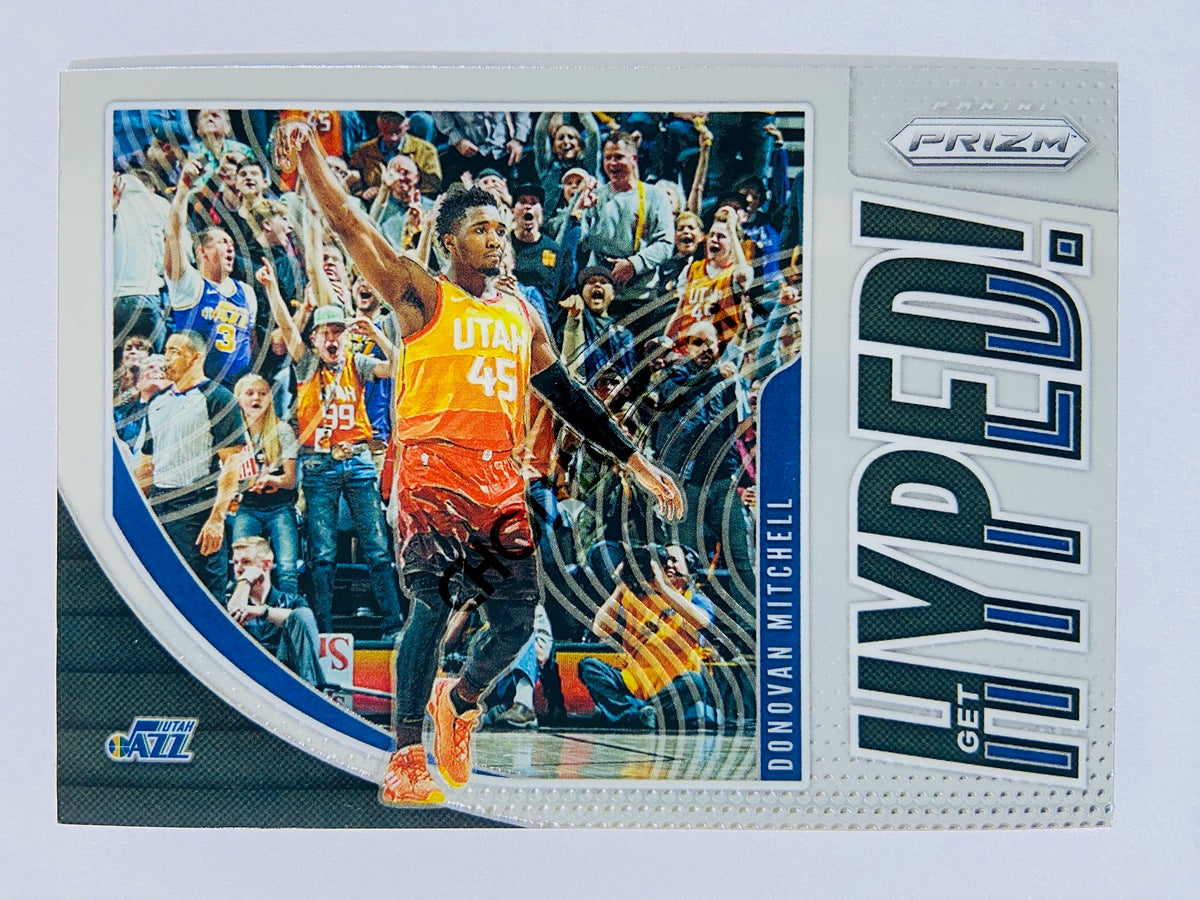 Donovan Mitchell – Utah Jazz 2019-20 Panini Prizm Hyped! Insert #10