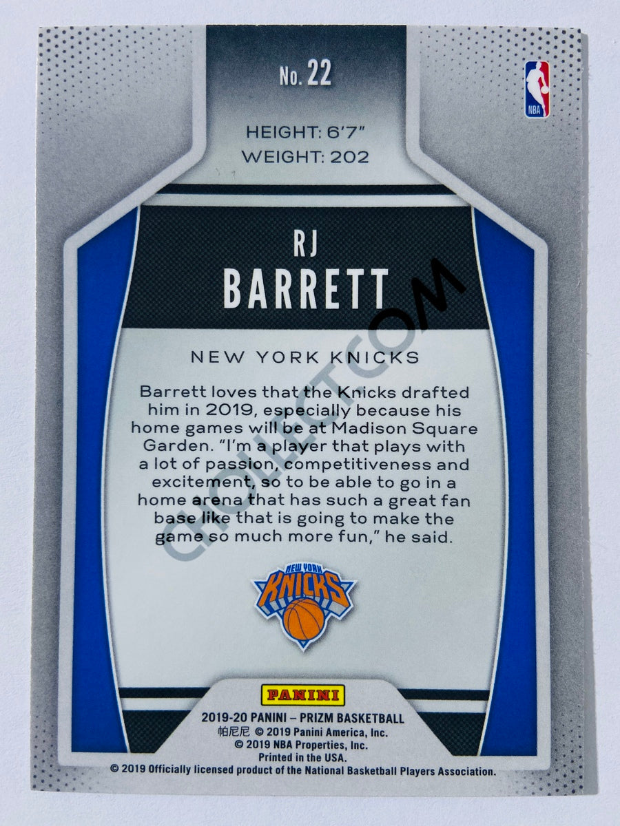 RJ Barrett - New York Knicks 2019-20 Panini Prizm Instant Impact Rookie #22