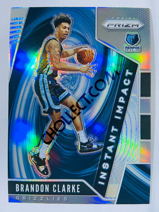 Brandon Clarke - Memphis Grizzlies 2019-20 Panini Prizm Instant Impact Silver Parallel RC Rookie #25