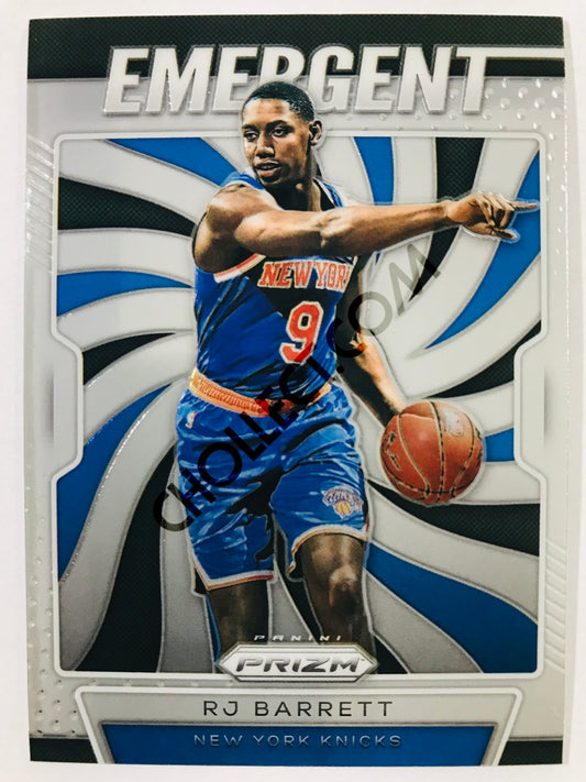 RJ Barrett - New York Knicks 2019-20 Panini Prizm Emergent Insert #27