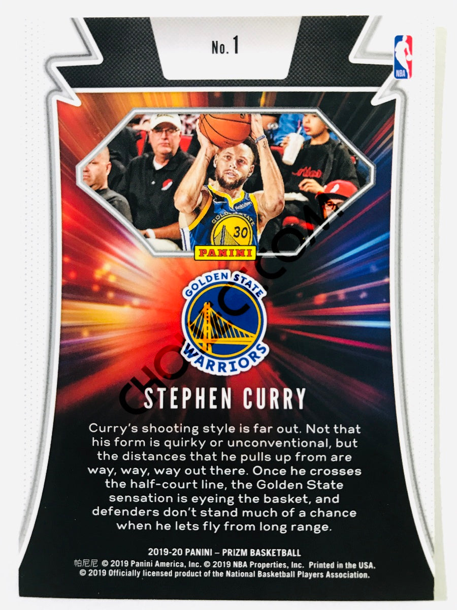 Stephen Curry - Golden State Warriors 2019-20 Panini Prizm Far Out Insert #1