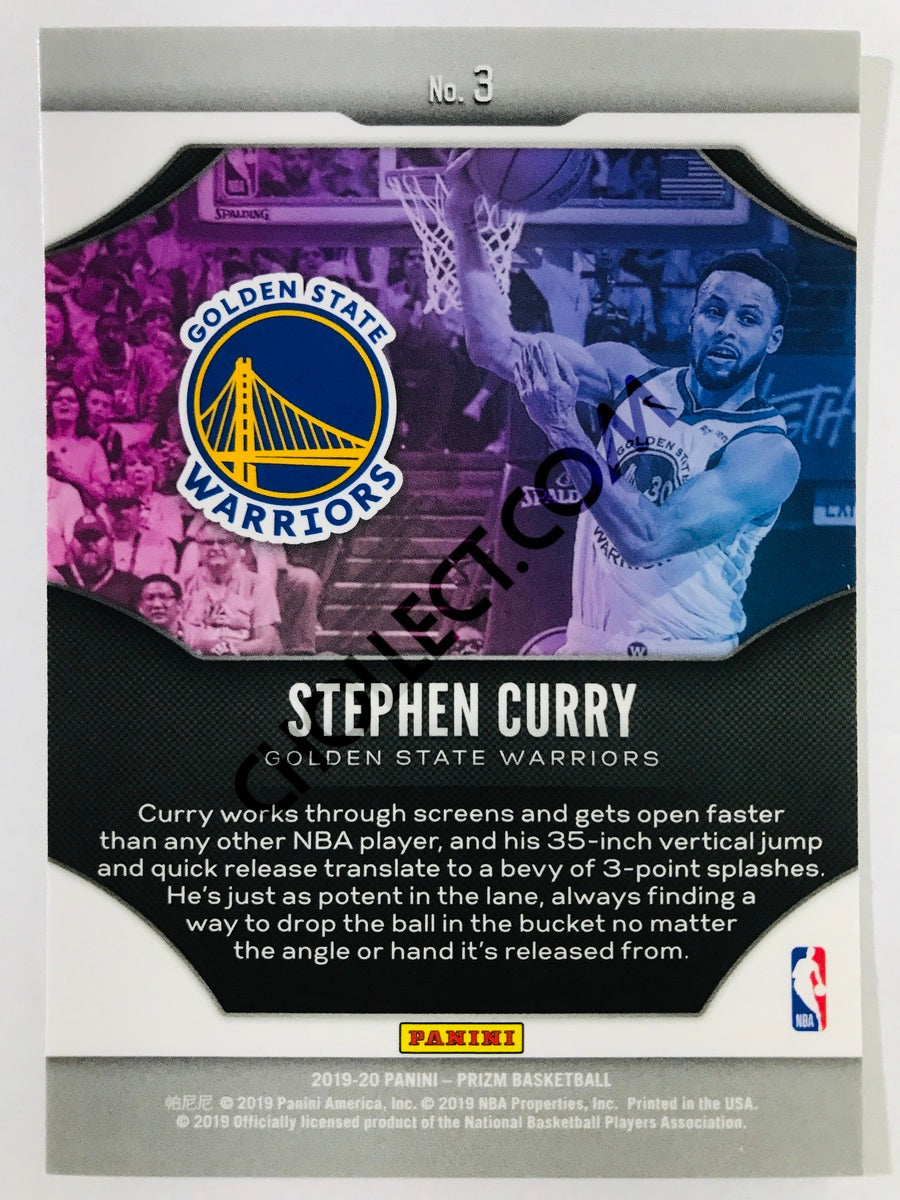 Stephen Curry - Golden State Warriors 2019-20 Panini Prizm Fireworks Insert #3