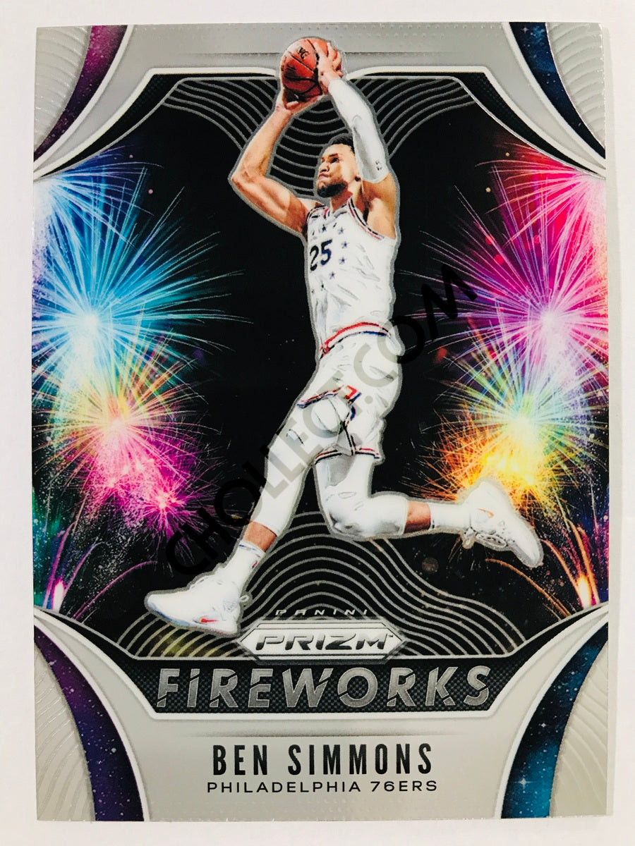 Ben Simmons - Philadelphia 76ers 2019-20 Panini Prizm Fireworks Insert #17