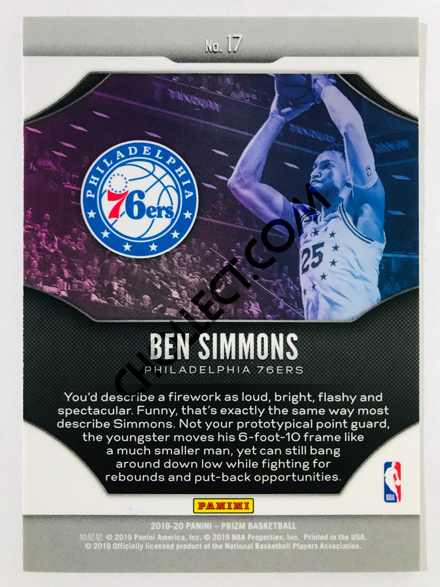 Ben Simmons - Philadelphia 76ers 2019-20 Panini Prizm Fireworks Insert #17