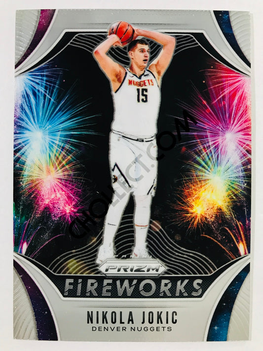 Nikola Jokic - Denver Nuggets 2019-20 Panini Prizm Fireworks Insert #18