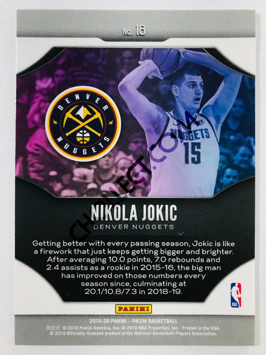 Nikola Jokic - Denver Nuggets 2019-20 Panini Prizm Fireworks Insert #18