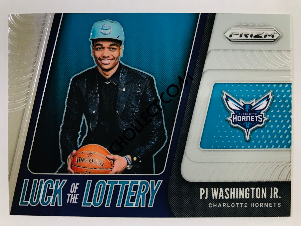 PJ Washington Jr. - Charlotte Hornets 2019-20 Panini Prizm Luck of the Lottery Insert #12