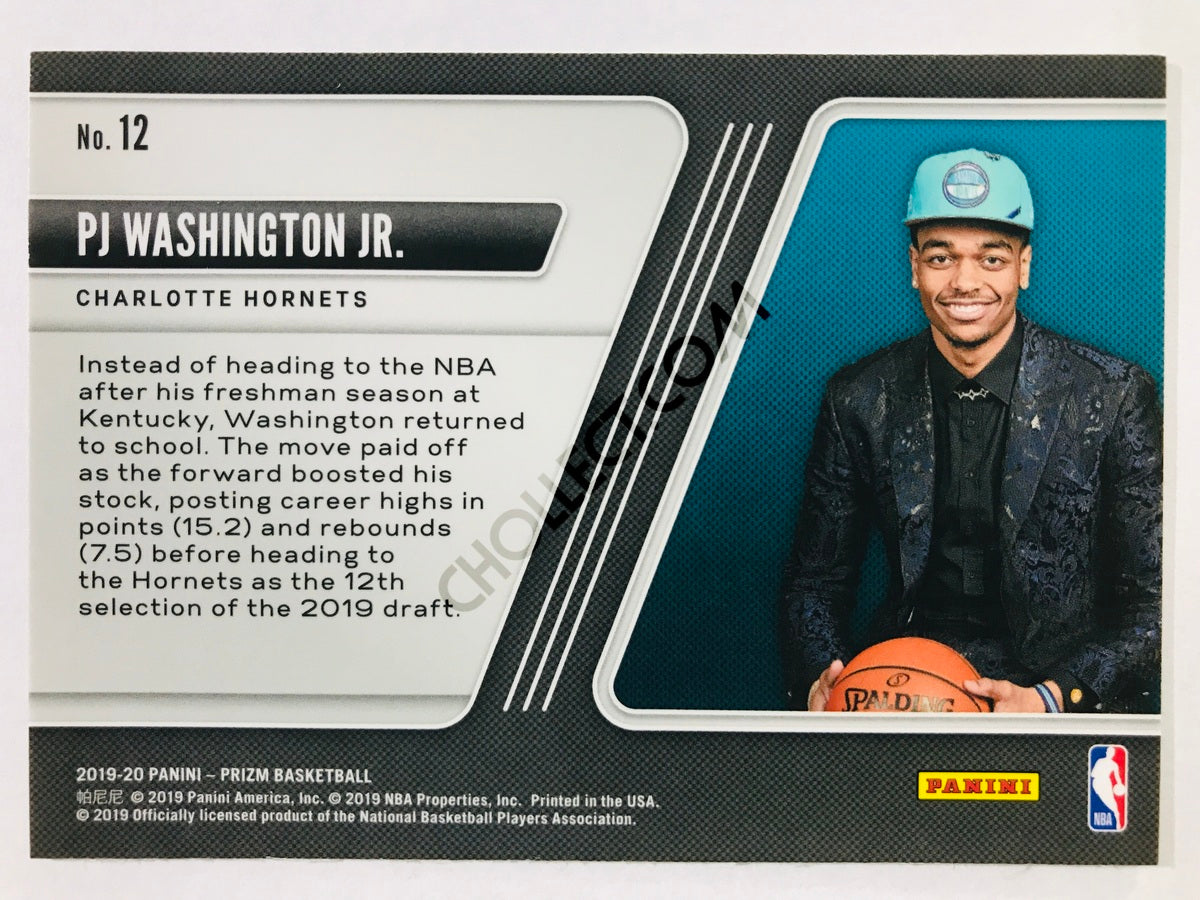 PJ Washington Jr. - Charlotte Hornets 2019-20 Panini Prizm Luck of the Lottery Insert #12