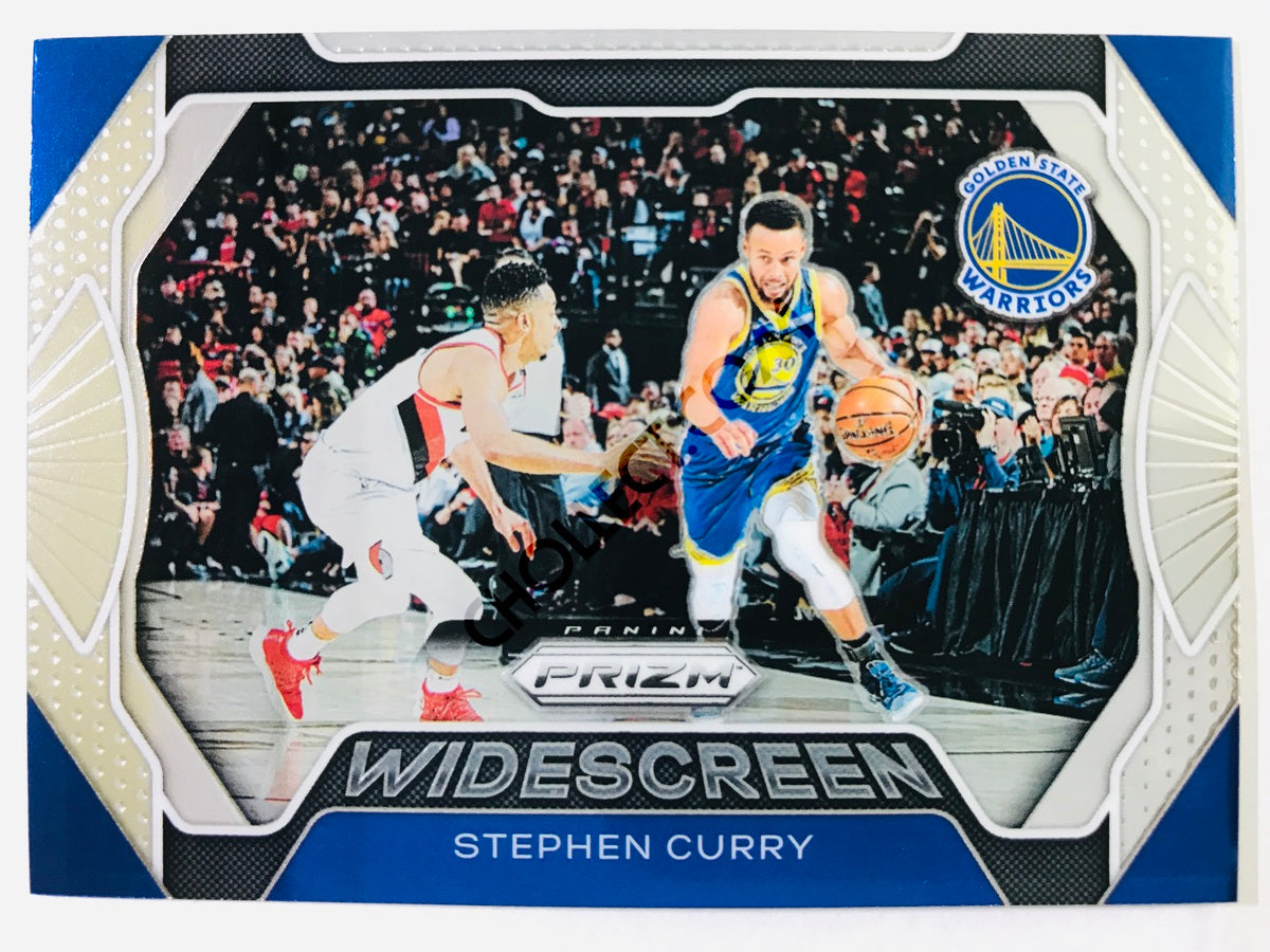 Stephen Curry - Golden State Warriors 2019-20 Panini Prizm Widescreen Insert #3